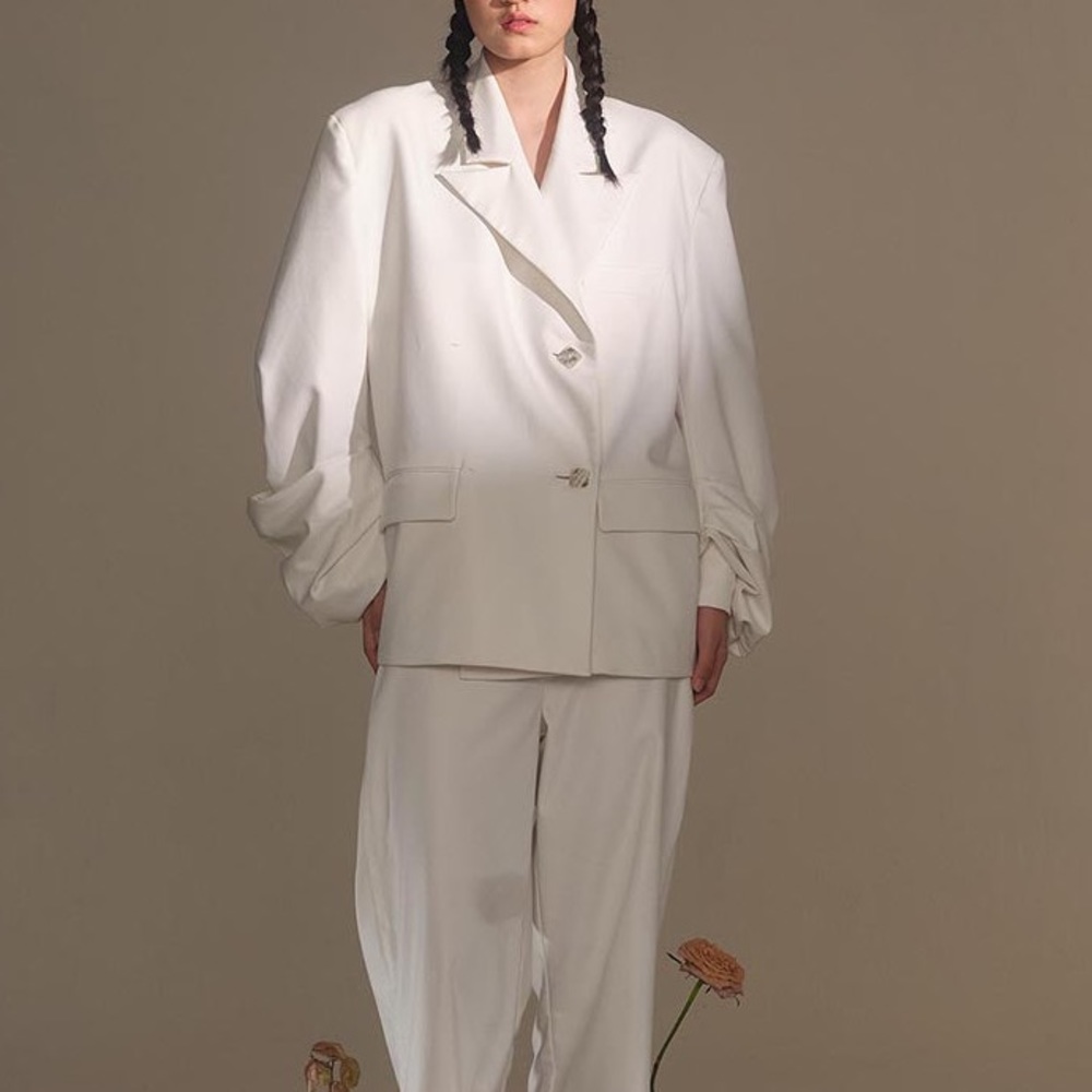 Drape handmade tailored blazer